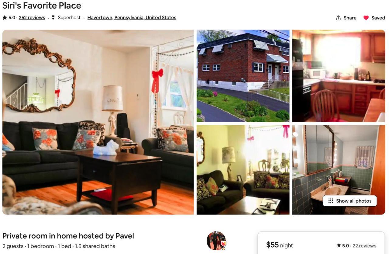 Abnb Superhost - Siri'S Favorite Place Havertown ภายนอก รูปภาพ